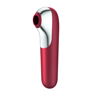 SATISFYER Dual Love Vibrator mit pulsierender Luft, rot – Bild 5