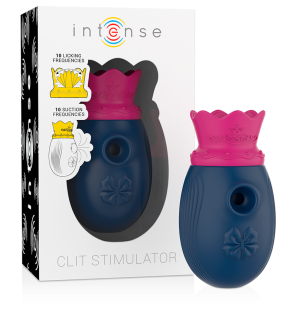 Intense Clitoral Stimulator with 10 Suction and Licking Modes, Blue – image 2