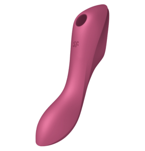 Satisfyer Curvy Trinity 3 stimulateur à pression d’air et vibromasseur rouge – photo 1
