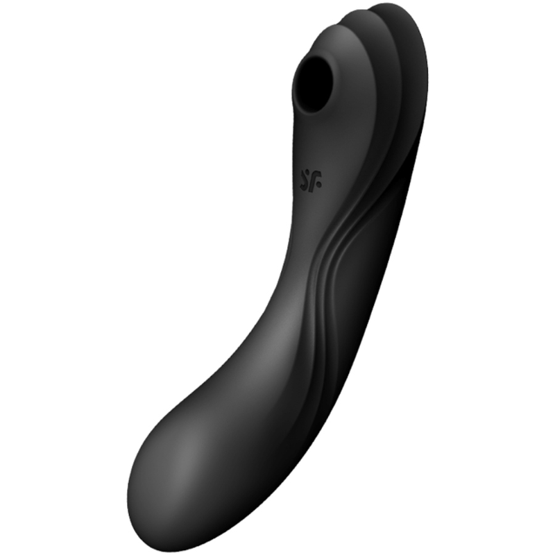 Satisfyer Curvy Trinity 4 luchtdrukstimulator en vibrator zwart – foto 1