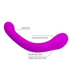 Pretty Love Alex Lilac wibrator i stymulator łechtaczki z funkcją ssania 24,7 cm – zdjęcie 4
