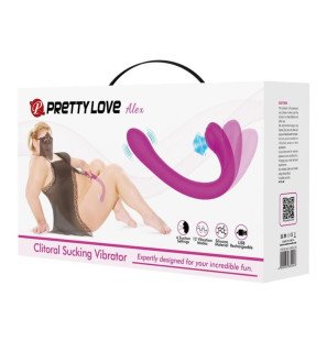 Pretty Love Alex Lilac wibrator i stymulator łechtaczki z funkcją ssania 24,7 cm – zdjęcie 6