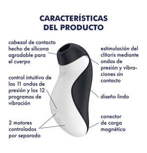 Stymulator Satisfyer Orca Air Pulse z wibracją do intymnego wellness – zdjęcie 7