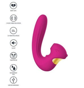 Wibrujący stymulator łechtaczki XOCOON Celestial Love, fuksja – zdjęcie 2