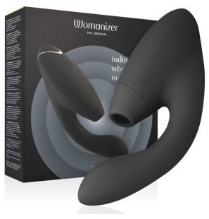 Czarny stymulator Womanizer Duo 2 do intymnego wellness – zdjęcie 1