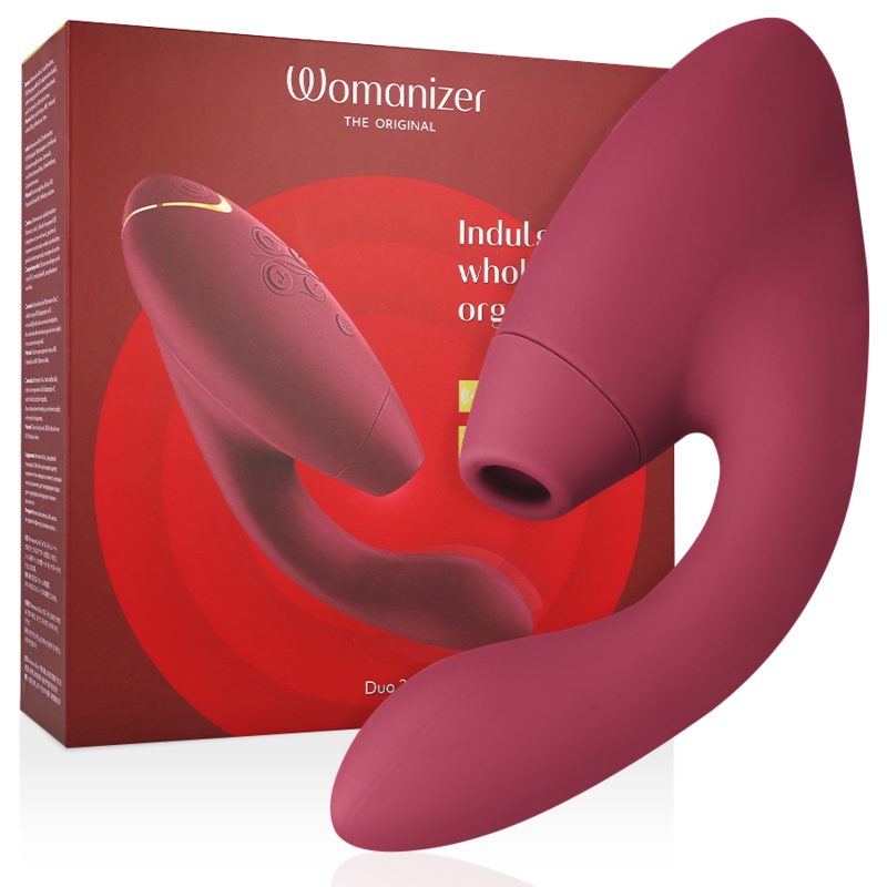 Womanizer Duo 2 Bordeaux stimulator op waterbasis – foto 1
