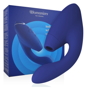 Niebieski stymulator Womanizer Duo 2 do intymnego wellness – zdjęcie 1