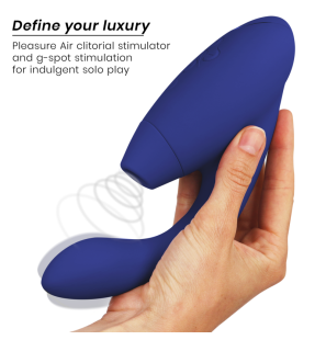 Niebieski stymulator Womanizer Duo 2 do intymnego wellness – zdjęcie 3