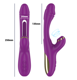 Vibromasseur multifonction rechargeable Ateneo avec 7 modes de vibration – photo 4