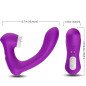 Armony SecretKiss clitorisstimulator met gebogen vibrator in violet – foto 3