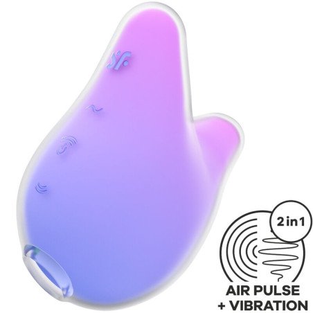 SATISFYER - Mermaid vibes stimulator en vibrator violet en roze