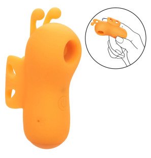 CALEXOTICS Neon Vibes Fingerstimulator mit 10 Vibrationen, orange – Bild 7
