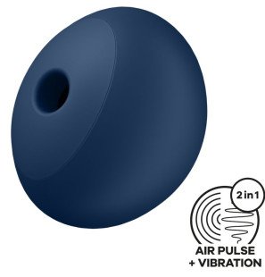 Satisfyer Air Pulse Luftdruckstimulator mit 12 Vibrationen in Blau – Bild 1