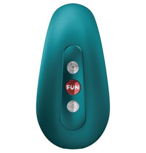 FUN FACTORY Cherie – wibrator z podwójną technologią ciśnienia powietrza, butelkowa zieleń – zdjęcie 3