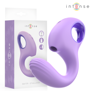 INTENSE Baxter vibrator and stimulator in violet for intimate wellness – image 1