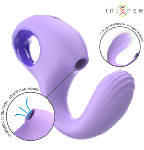 INTENSE Baxter vibrator en stimulator violet voor intieme wellness