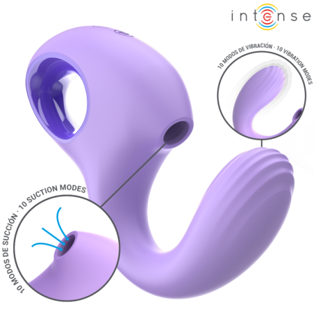 INTENSE Baxter vibrator en stimulator violet voor intieme wellness