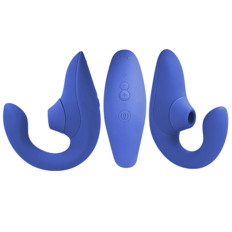 WOMANIZER Blend Rabbit-Vibrator mit Luftdruckstimulation in leuchtendem Blau – Bild 2