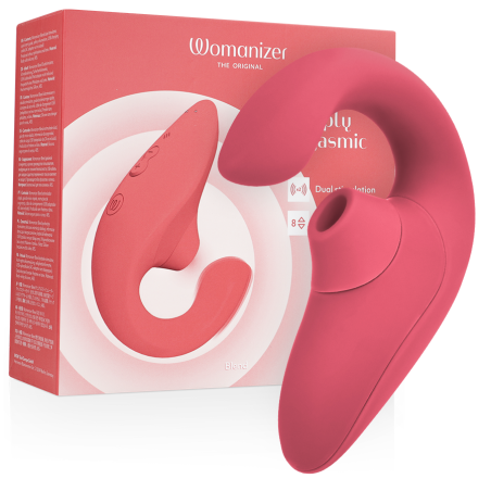 WOMANIZER Blend Rabbit-Vibrator mit Luftdruckstimulation in kräftigem Rosé – Bild 1