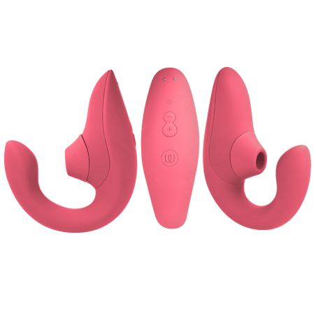 WOMANIZER Blend Rabbit-Vibrator mit Luftdruckstimulation in kräftigem Rosé – Bild 2