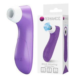 ROMANCE – stymulator łechtaczki z funkcją ssania i technologią pulsacyjną, fioletowy – zdjęcie 2