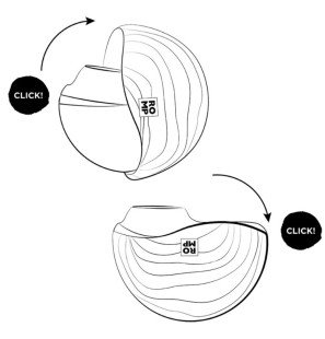 Stimulateur clitoridien à pression d’air ROMP avec ouverture rotative – photo 18