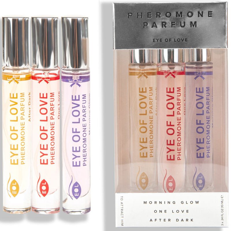 EYE OF LOVE coffret de 3 parfums aux phéromones de 10 ml – photo 1