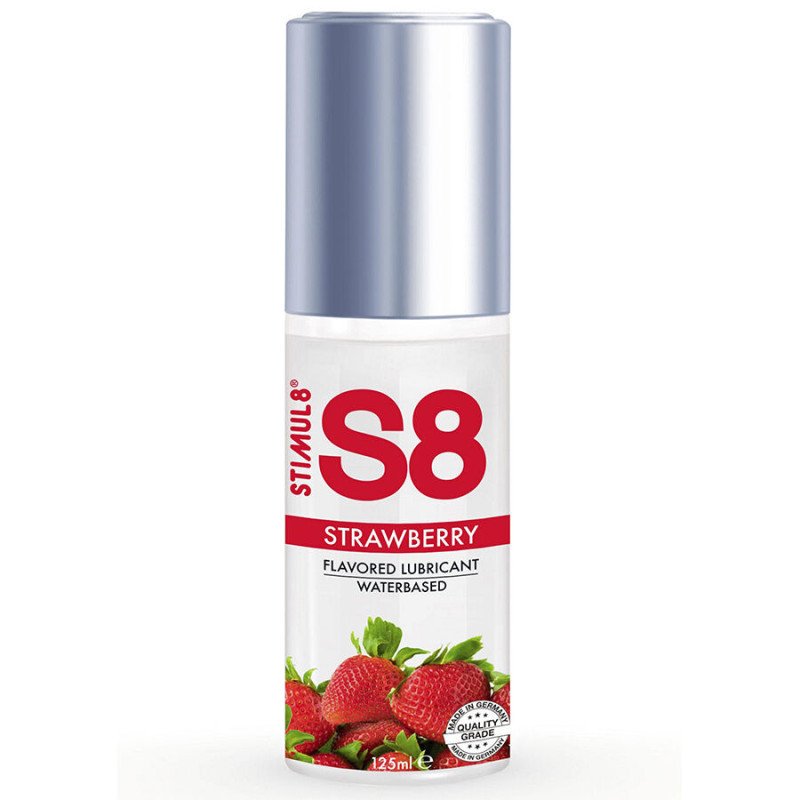 STIMUL8 Gleitgel auf Wasserbasis mit Erdbeergeschmack 125 ml – Bild 1 STIMUL8 Gleitgel auf Wasserbasis mit Erdbeergeschmack 125 ml – Bild 1