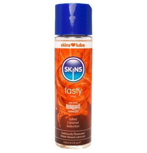 SKINS water-based lubricant with salted caramel flavour 130 ml – image 1