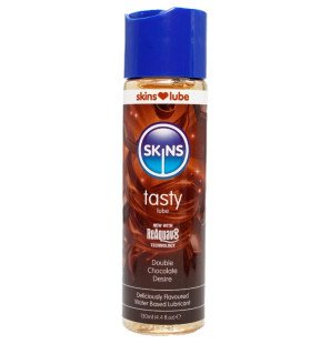 SKINS glijmiddel op waterbasis met chocoladesmaak 130 ml – foto 1