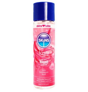 SKINS lubrifiant à base d’eau goût bubble-gum 130 ml – photo 1