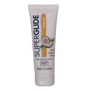 Edible water-based coconut lubricant 75 ml – HOT Superglide – image 1