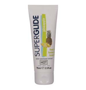 HOT Superglide jadalny lubrykant na bazie wody z ananasem 75 ml – zdjęcie 1