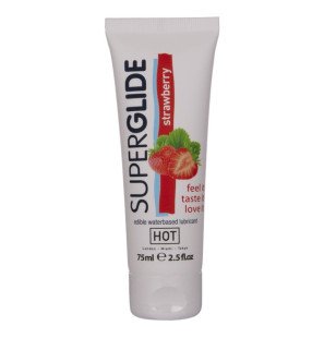 HOT Superglide lubrykant na bazie wody o truskawkowym zapachu 75 ml – zdjęcie 1
