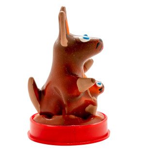 Ręcznie malowane prezerwatywy novelty CONDOMERIE, model kangur 1 – zdjęcie 2