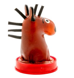CONDOMERIE handbeschilderde noviteitscondooms met paardenmotief – foto 3