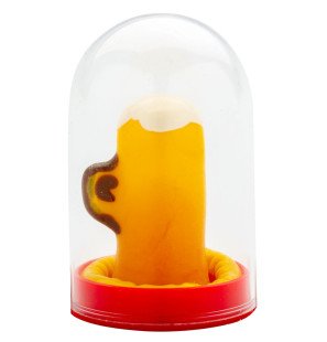 Préservatifs fantaisie CONDOMERIE au motif de verre à bière peint à la main – photo 1