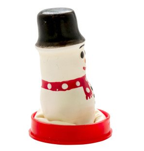 CONDOMERIE préservatifs fantaisie peints à la main avec bonhomme de neige – photo 2