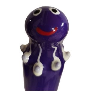 CONDOMERIE ręcznie malowane prezerwatywy novelty z fioletowym motywem ośmiornicy – zdjęcie 1