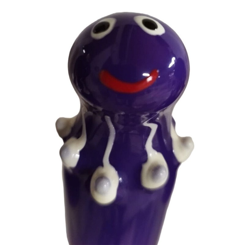 CONDOMERIE ręcznie malowane prezerwatywy novelty z fioletowym motywem ośmiornicy – zdjęcie 1