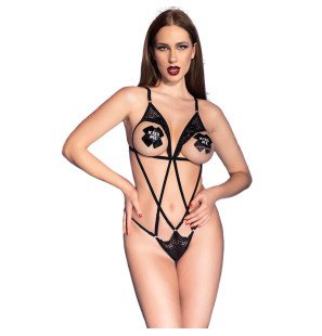 Czarne body bieliźniane Chilirose CR 4650, S/M i L/XL – zdjęcie 1