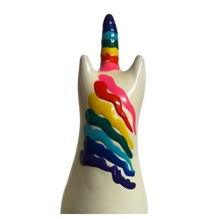 Handbemalte Einhornkondome mit Regenbogendesign CONDOMERIE – Bild 2