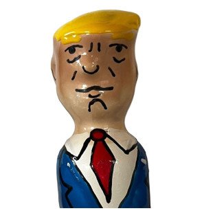 CONDOMERIE ręcznie malowane prezerwatywy novelty z motywem Grumpy Trump – zdjęcie 1