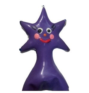 CONDOMERIE hand-painted novelty condoms Happy Star XL – image 1