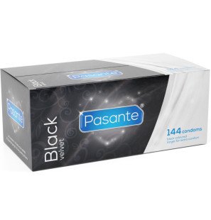PASANTE black velvety-soft condoms, box of 144 – image 1