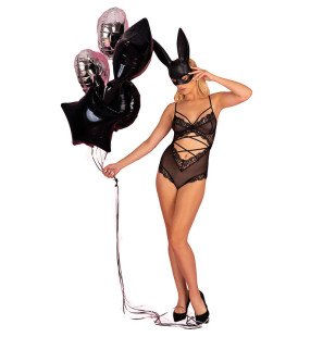 Schwarzer Lingerie-Body von LIVCO CORSETTI in Größe S/M oder L/XL – Bild 7