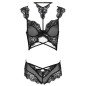 Ensemble de lingerie noir avec soutien-gorge et culotte Livco Corsetti Palmenom – photo 3