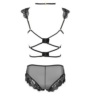 Ensemble de lingerie noir avec soutien-gorge et culotte Livco Corsetti Palmenom – photo 4