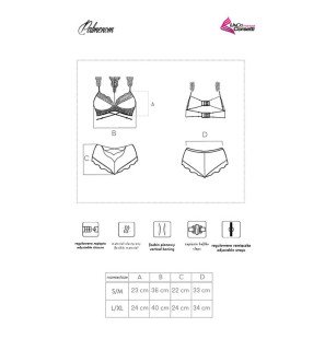 Ensemble de lingerie noir avec soutien-gorge et culotte Livco Corsetti Palmenom – photo 7
