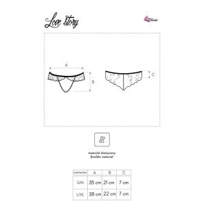 Kruisloze zwarte panty van Livco Corsetti voor volwassenen – foto 10